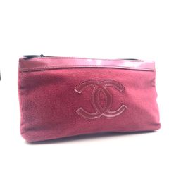 ■極美品■CHANEL  シャネル　ココマーク　ノベルティーポーチ　タオル地　コットン×ポリエステル　ピンク　レディース　タグあり