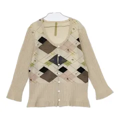 【美品】ANTIPAST パッチワーク カーディガン 長袖 アイボリー 1 ANTIPAST パッチワーク カーディガン 長袖 アイボリー 1