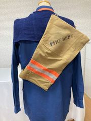 ８７．🚒防火服ショルダーバック（アップサイクル商品）🚒
