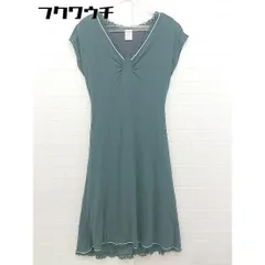 ◇ PUPULA ププラ ノースリーブ 膝丈 ワンピース サイズ38 グリーン レディース 【中古】 【1105070003735】のサムネイル