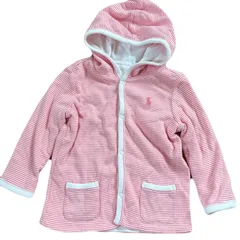 ラルフローレン　パーカー　カーディガン　80cm フード付き　ピンク　ボーダー　キッズ