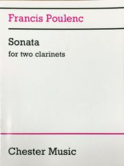 プーランク 2本のクラリネットのためのソナタ (クラリネット) 輸入楽譜 Francis Poulenc Sonata for two clarinets 洋書