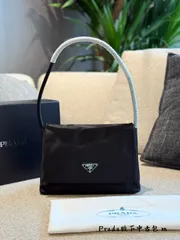 PRADA ホボバッグ ブラックシルバー - 28cm クラシックデザイン [本日特価|新品未使用品]