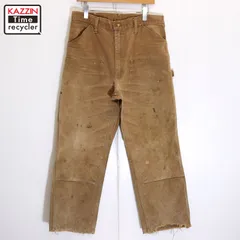 カーハート ダックペインターパンツ 古着 36×30 ブラウン