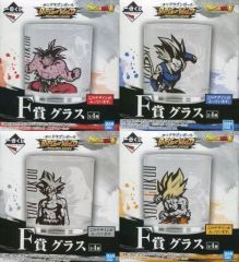 [중고] 글래스(캐릭터) 전 4종 세트 글라스 [이치반쿠지 드래곤볼 BATTLE OF WORLD with DRAGONBALL LEGENDS] F상
