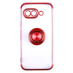 Google Pixel 9a ケース スマホリング 付き 耐衝撃 薄型 ソフト ケース 【Color】レッド
