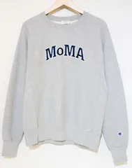 【中古】 CHAMPION メンズスウェット S CHAMPION×MOMA/Reverse Weave SWEAT/S/グレー 灰
