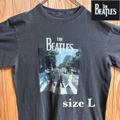 【古着】BEATLES(ビートルズ)半袖Tシャツ L 黒 バンド 音楽 ヴィンテージ