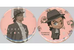 【中古】バッジ・ビンズ 大和敢助 缶バッジセット(2個セット) 「セガ ラッキーくじ 名探偵コナン Vintage Look」 J賞