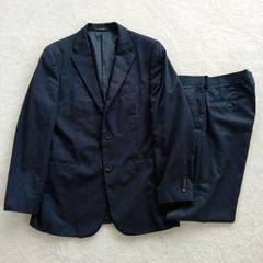 【美品】　コムサイズム　メンズスーツ　ネイビースーツ　ブランドスーツ　パンツスーツ　Lサイズ　セットスーツ　ネイビー　結婚式 二次会 パーティー 冠婚葬祭 入園式 卒園式 入学式 卒業式 フォーマル　オフィス 節句 お食い初め 七五三 誕生日 訪問 お呼ばれ