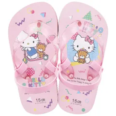 ☆ ハローキティ23 ☆ ビーチサンダル17cm ☆ キャラクター 子ども用 ビーチサンダル ビーチサンダル キッズ かかと付き サンダル ビーサン キャラクター グッズ ゴムバンド付き 子供 草履 SKATER スケーター こども 子ども 男の子 女の子