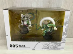 未使用　海洋堂　miniQ　ミニチュアキューブ005　風神・雷神　仏像 Amazon | miniQ ミニチュアキューブ005 風神 雷神 PVC製 塗装