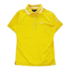 サイズ：S CALLAWAY キャロウェイ  半袖ポロシャツ  イエロー系 [240001705616]# ゴルフウェア レディース ストスト