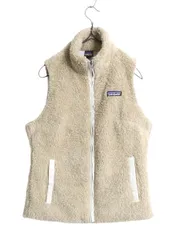 【お得なクーポン配布中!】 18年製 パタゴニア ロスガトス フリース ベスト レディース S 古着 Patagonia 毛長 パイル ボア 重ね着 フルジップ アウトドア ハイネック