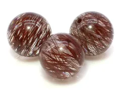 1粒売り レッドルチルクォーツ 14mm パワーストーン バラ売り 天然石 パワーストーン ばら売り ビーズ 穴あき 1玉売り