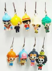 ワンピース　なっちゃんコラボストラップ　全9種　54 なっちゃんおまけ ワンピース ストラップ キーホルダー 9体