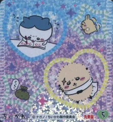【中古】シール・ステッカー 5.ハチワレ＆うさぎ＆ラッコ キラキラシール 「ちいかわ なんか小さくてかわいいやつ ちいかわカップスープ＜ほうれんそうのポタージュ＞」