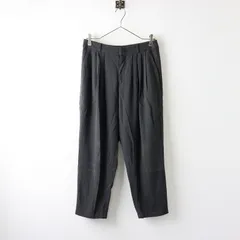 定価34100円 2024年 エヴァムエヴァ E241T078 cotton tuck pants コットンタックパンツ1/sumi 濃グレー系 墨【2400014099386】