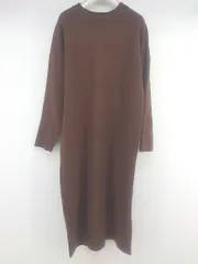 ◇ LOWRYS FARM ローリーズファーム 長袖 ロング ニット ワンピース サイズF ブラウン レディース P  【1301300005061】