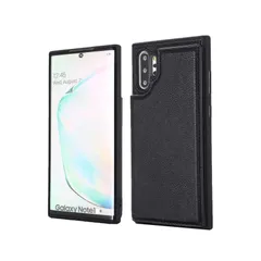 【在庫セール】黒 note10plus ケース ケース スタンド機能 収納 カード IC 背面 PU革 ノート10+ ギャラクシー ケース（ブラック）サムスン 手帳型 手帳型 落下保護 軽量 擦り傷防止 耐衝撃 全面保護 新型 財布型 用 SCV45 SC-0