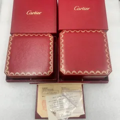 K18　750　金　ゴールド　Cartier　カルティエ　空箱　ジュエリーボックス　まとめ売り　チェーンつき　ネックレス　ブレスレット