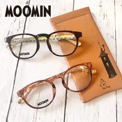 ムーミン メガネ フレーム 数量限定 メガネケース付き MOOMIN ボストン ウェリントン レディース プラスチックフレーム 大人 北欧 クラシック キャラクター グッズ 伊達 老眼鏡 リーディンググラス ブルーライトカット UVカット MU-001 48