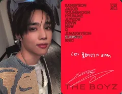 【中古】コレクションカード(男性) THE BOYZ/ソヌ(SUNWOO)/裏面赤・印刷サイン・メッセージ入り/CD「Unexpected」(Photobook/Breakthrough Ver.)封入セルフィーフォトカード