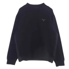PRADA プラダ UJL30A トライアングル ロゴ テクニカルコットン ビックシルエット スウェットシャツ トレーナー S ブラック ブラック系 S【中古】のサムネイル