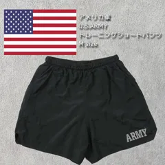 アメリカ軍 U.S.ARMY ブラック 前期型 IPFU トレーニング ショートパンツ USED シルバーロゴ リフレクタープリントのサムネイル