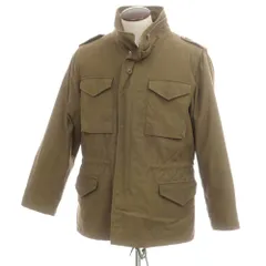 【中古】ヒューストン HOUSTON コットン 中綿 M-65 ミリタリージャケット オリーブ【サイズＬ】【メンズ】