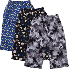 Y's factory ステテコ キッズ ボーイズ 子供 綿 100% パジャマ ルームウェア 七分丈 男の子 女の子 140-160cm 肌にやさしい 吸湿速乾 通気性 ゆったり リラックス(ランダム3枚セット,  140)