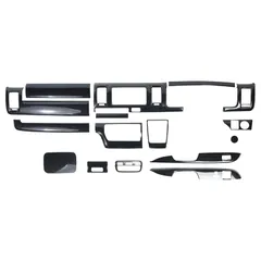 【在庫セール】TRISTAR'S [ハイエース 200系 4型 5型 6型 7型 8型 標準ボディ スーパーGL用] インテリアパネル 16P ダークS カーボン調 1