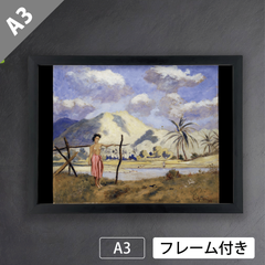 ルイス・エルシュミウス（Louis Eilshemius）『サモア』（1907年）　アートポスターA3 マット紙【フレーム付】《IN》