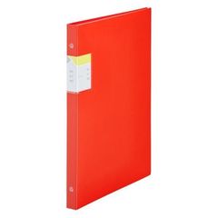（まとめ買い）キングジム クリアーファイル カキコ 差し替え式 A4 20ポケット 赤 8682-R 【3冊セット】