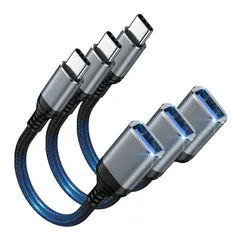 新品 usb c 変換アダプタ otgケーブル usb 3.0 タイプc アダプタ変換 5gbps高速転送 耐久性 iPhone 16/15 Pro/Max/Plus MacBook Pro/Air 2023 iPad Pro Samsung S24/S23/