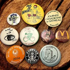 ⑨ 70s 80s vintage 古着 缶バッチ 缶バッジ 13個 セット 缶バッジ ビンテージ アンティーク H 50s ~ 60s 70s 80s 90s 00s