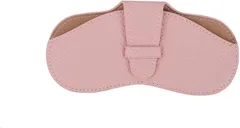 CARRY ALL BEFORE ONE メガネケース サングラスケース 眼鏡ケース 薄型 スリム ソフト おしゃれ レディース メンズ PUレザー 軽量 コンパクト めがね 収納 持ち運び 携帯用(ピンク,  タイプB(ストラップなし))