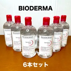 新品 ビオデルマ BIODERMA サンシビオ H2O クレンジングウォーター 500ml×6本セット／大容量セット 敏感肌に◎ Ｗ洗顔不要 拭き取りOK！ メイク落ち抜群！ 低刺激・朝晩使える 皮膚科医推奨 時短クレンジング フランス発人気No.1のサムネイル