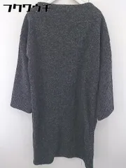 ◇ w closet ダブルクローゼット ボトルネック リブニット 長袖 膝下丈 ワンピース サイズ F ダークグレー レディース  【中古】 【1112280000454】のサムネイル