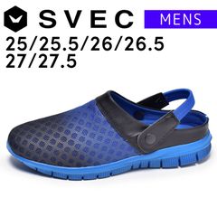 【新品】 2WAY サンダル メンズ SVEC シュベック ネイビー 紺 青 サボサンダル つっかけ 軽量 スポーツサンダル 涼しい 履きやすい 靴 シューズ 春 夏 25 25.5 26 26.5 27 27.5 SPD192-7-CPM3