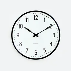 【新品】【1点販売】ARNE JACOBSEN[アルネ・ヤコブセン] Wall Clock Station 290mm[壁掛け時計 スイープ デンマーク　北欧　シンプル インテリア 贈り物 プレゼント ギフト]のサムネイル