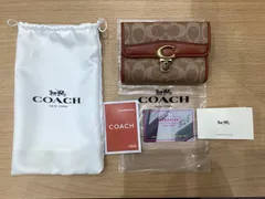 KA729 COACH ストゥディオ ミディアム シグネチャー ベージュ×ライトブラウン 二つ折り財布