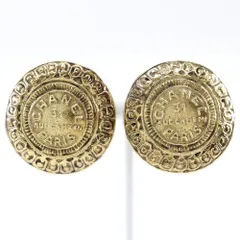 【CHANEL】シャネル カンボン 31 RUE CAMBON ヴィンテージ 金メッキ レディース 26.0g イヤリング