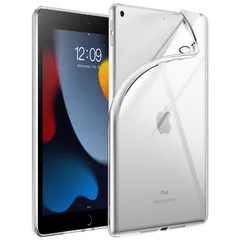 【在庫セール】iPad 9/8/7 JEDirect ケース (10.2インチ、2021/2020/2019モデル、第9/8/7世代用) ソフトTPU 透明 スリム 耐衝撃 タブレットカバー (クリア)