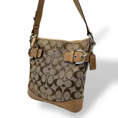 良品 979 Coach Signature Shoulderbag Brown