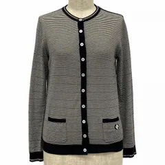 ★SALE【5app0033】ルイヴィトン カーディガン XS ブラック コットン RW071W　WKKC09MK2【中古】レディースのサムネイル