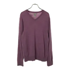 ギャップ 長袖 Vネック セーター M パープル GAP ニット メンズ 古着 【240314】