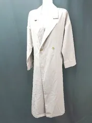 ◇ ◎ classicalelf クラシカルエルフ 裏地無し 透け感あり おしゃれ 長袖 コート サイズL ベージュ レディース E  【1308160052525】