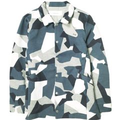 CURLY カーリー 日本製 CAMO DUAL GROUND JACKET カモフラージュコーチジャケット 1(S) GRAY CAMO アウター g21990