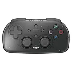 【中古】「非常に良い」（SONYライセンス商品）ワイヤレスコントローラーライト for PlayStation (R) 4 クリアブラック（PS4対応）